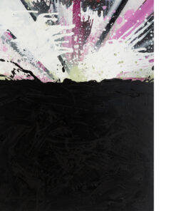 Lukas Göthman - oil painting  `Under a pink sky landscape 2009`