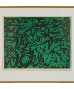 Christian Dotremont - Lithograph - Compositon Green