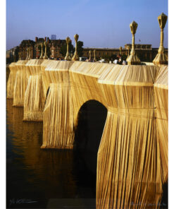 CHRISTO (Bulgaria 1935 - NY 2020) - The Pont Neuf Wrapped, PN-110 - on Dibond