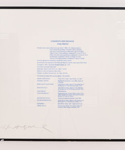 SIGNED SILK SCREEN - Cover sheet “Cowboys and Indians”
