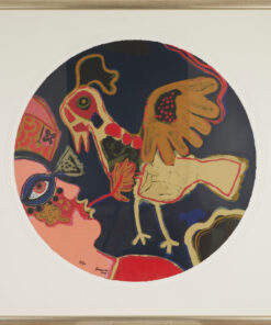 Corneille - Carborundum litho - l'Oiseau presque déraisonnable